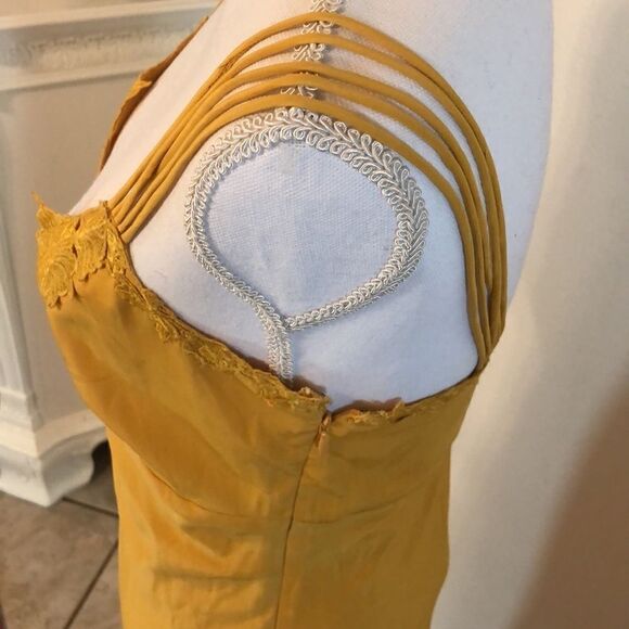 NWT Show Me Your Mumu - Yellow Slip Dress - XS - Picture 10 of 16
